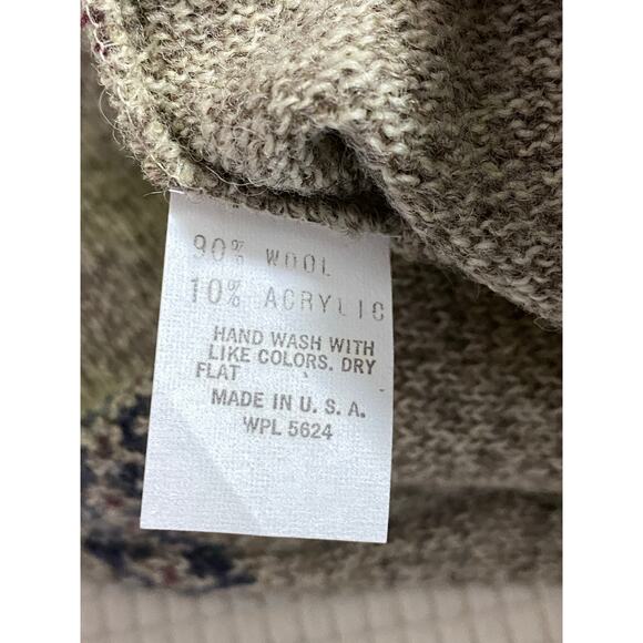 Outward Bound Brown Wool Blend Vest Men's Medium Fishing USA Made Bird emblem - Picture 7 of 11